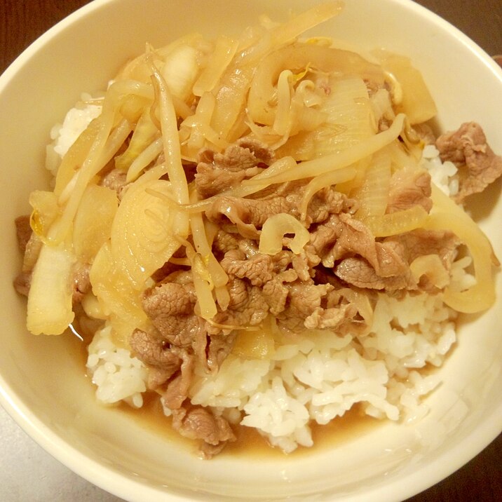 子供よろこぶ♪母ちゃんの牛丼♪